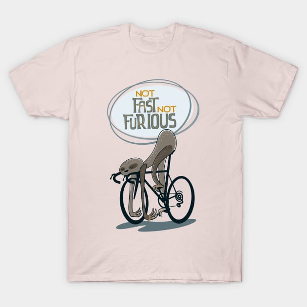 Funny cycling sloth T-Shirt by SFDesignstudio